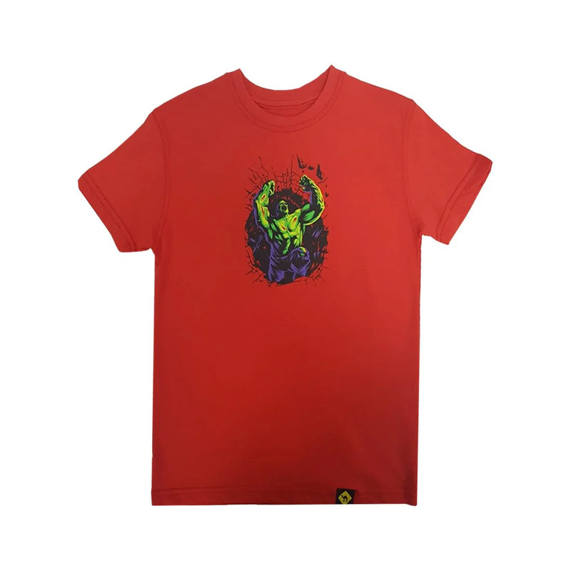 Jobedu Hulk Smash Kids T-shirt - 12 Years - Red - تي-شيرت